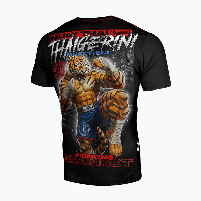 Vyriški marškinėliai Octagon Legion Brainrot Thaigerini Muaythini black/multicolor 2