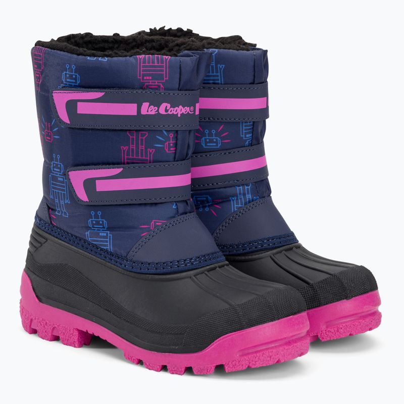 Lee Cooper vaikiški sniego batai LCJ-23-44-2007 navy/fuchsia 4