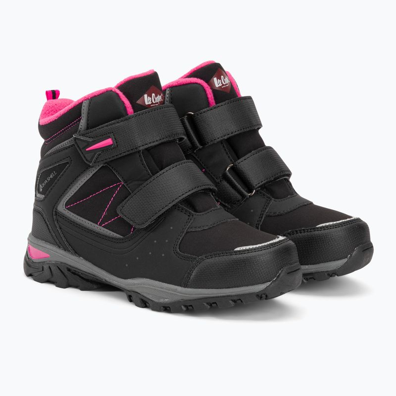 Lee Cooper vaikiški sniego batai LCJ-23-01-2061 juodi/fuksijos spalvos 4