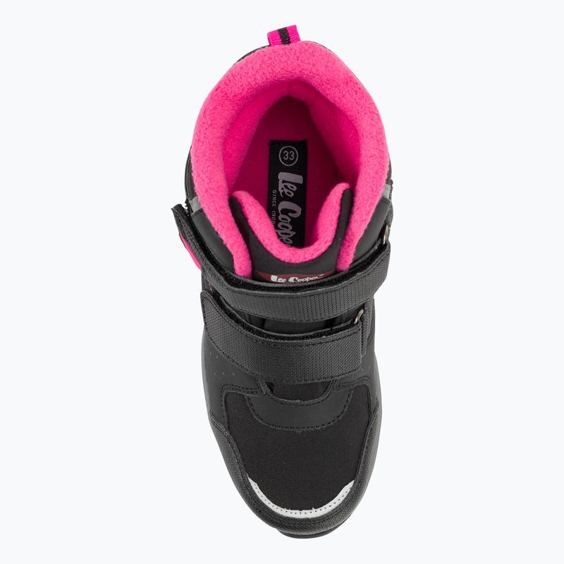 Lee Cooper vaikiški sniego batai LCJ-23-01-2061 juodi/fuksijos spalvos 6