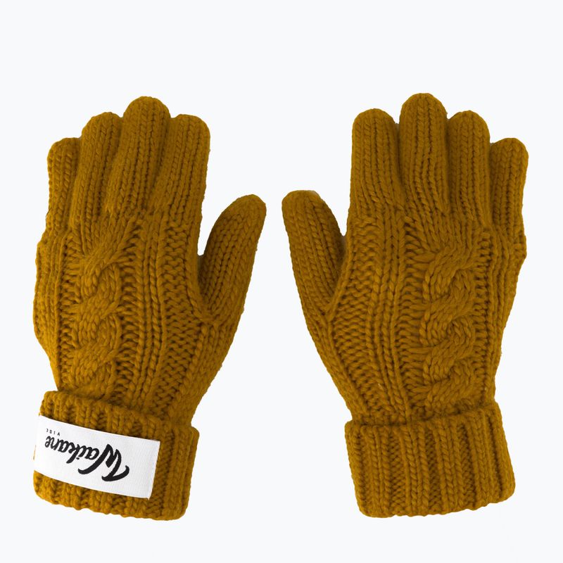Moteriškos trekingo pirštinės Waikane Vibe Mustard brown 3