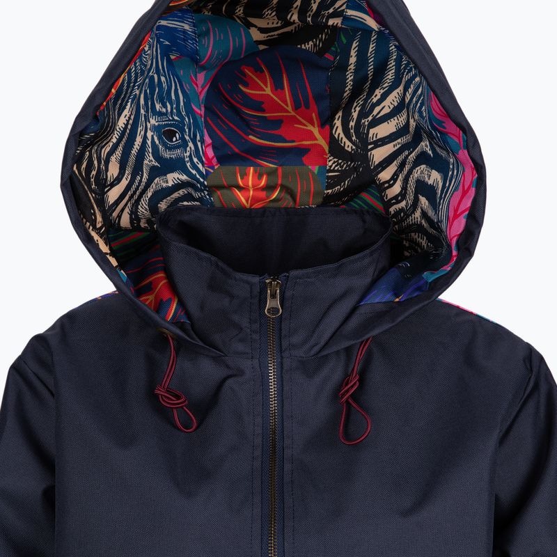 Waikane Vibe Blue Zebra moteriška striukė nuo lietaus tamsiai mėlyna 3