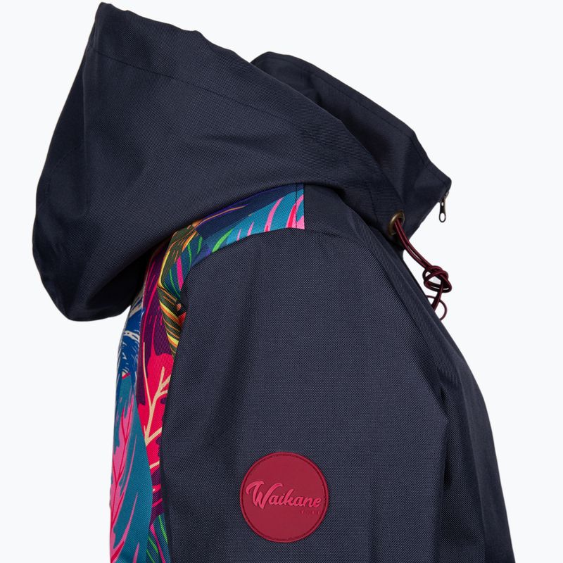 Waikane Vibe Blue Zebra moteriška striukė nuo lietaus tamsiai mėlyna 4