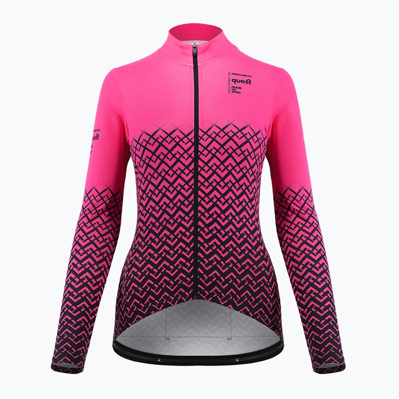 Moteriškas dviračio džemperis Quest Limone magenta 3
