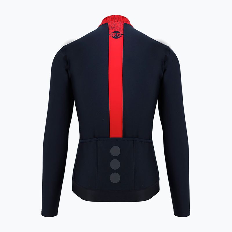 Quest Tokyo raudonai juodas vyriškas dviratininko džemperis S21/BLUZA-TOKYO-RED-MAN 2