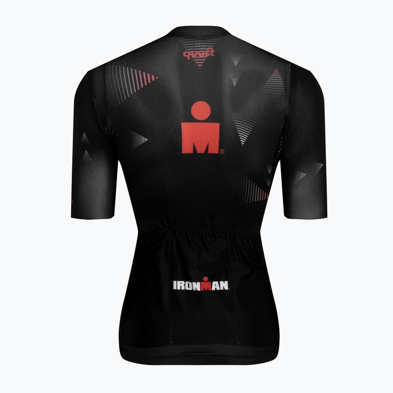 Moteriški dviračių marškinėliai Quest Race Line France Iron Man black 2