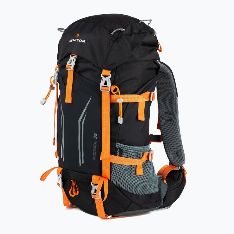 Turistinė kuprinė BERGSON Tunnebo 35 l black/orange 2