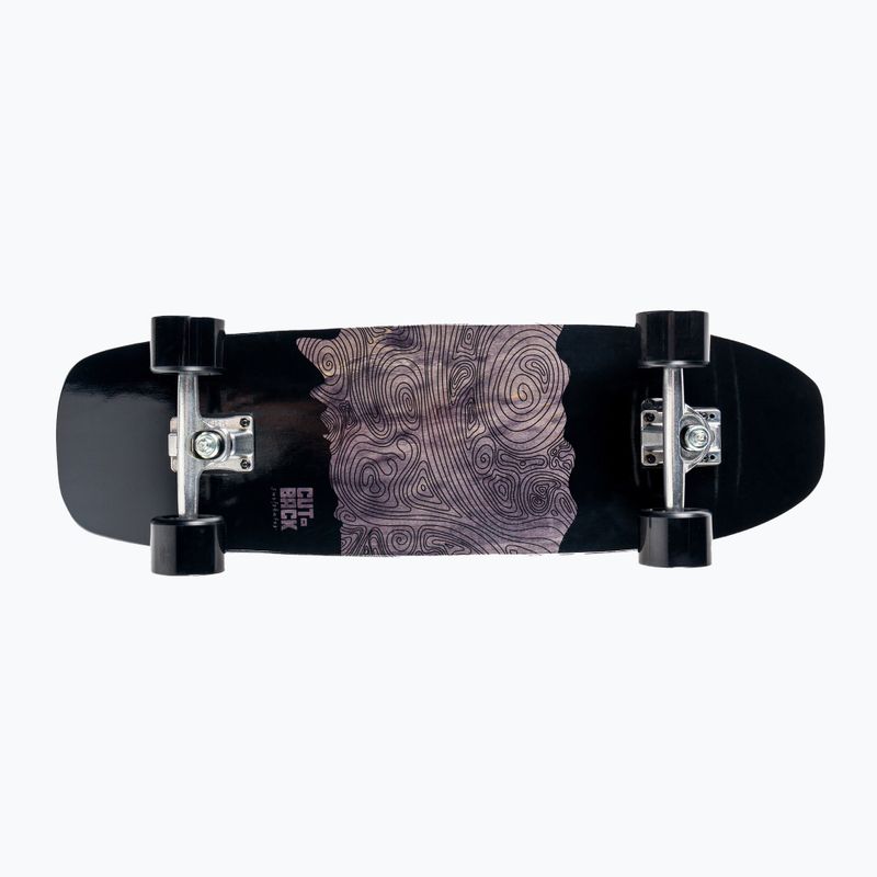 Surfskate riedlentė Cutback Black Wave black black 4