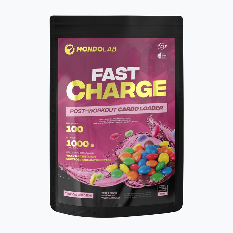 Carbo Fast Charge MONDOLAB angliavandeniai 1kg multivitaminų MND010