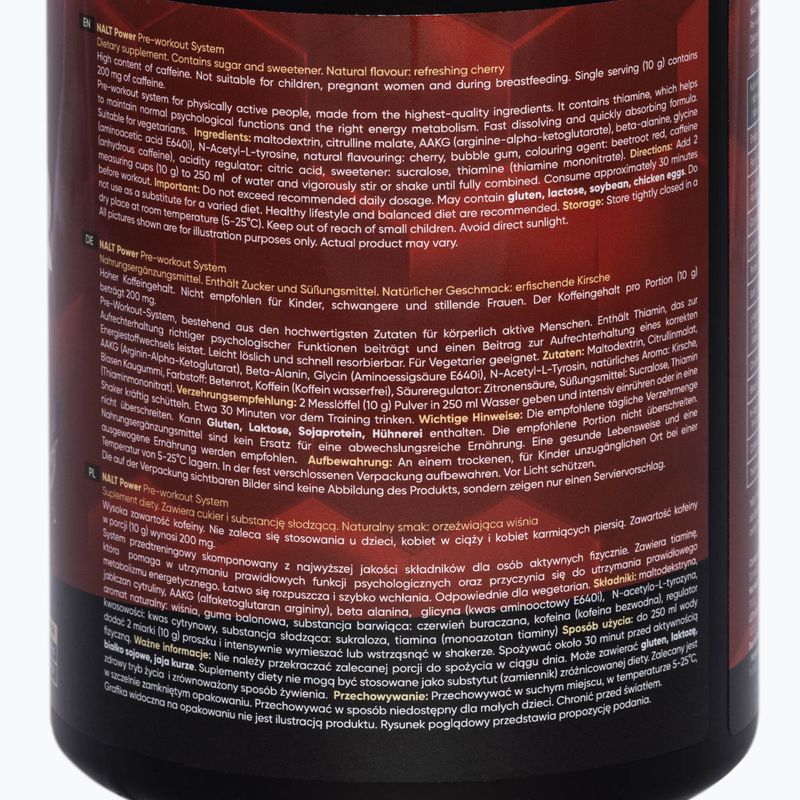 Prieš treniruotę MONDOLAB Nalt Power Cherry Up 300g cherry MND009 2