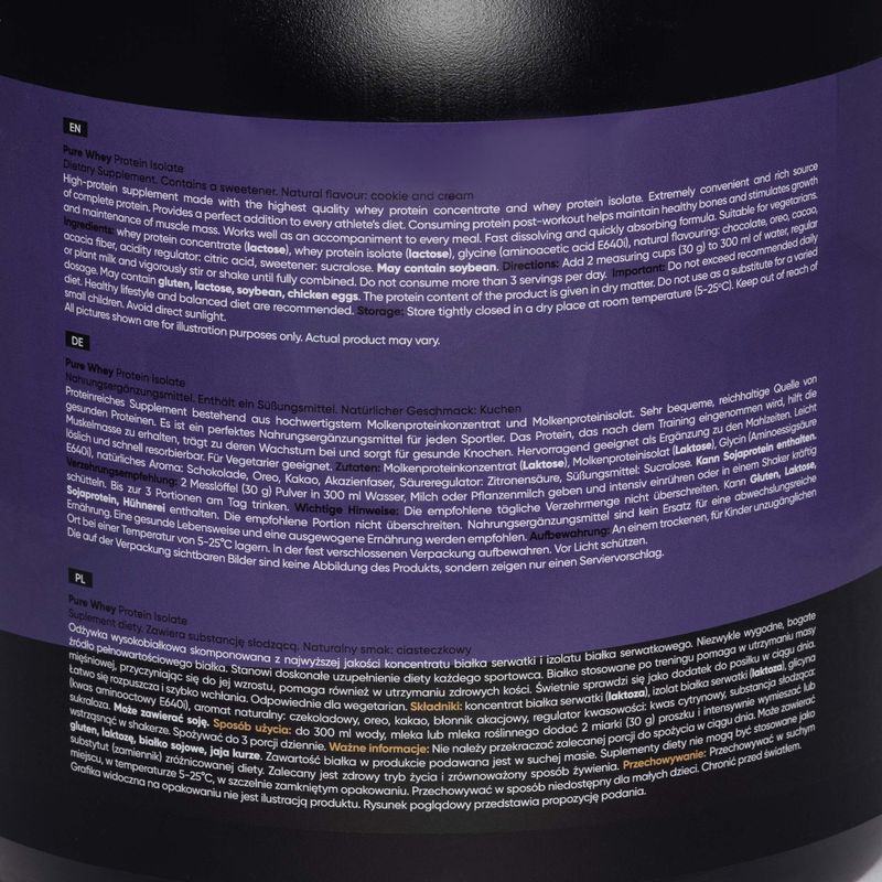 Pure Whey MONDOLAB baltymų izoliatas 1,8 kg pyragas MND006 2