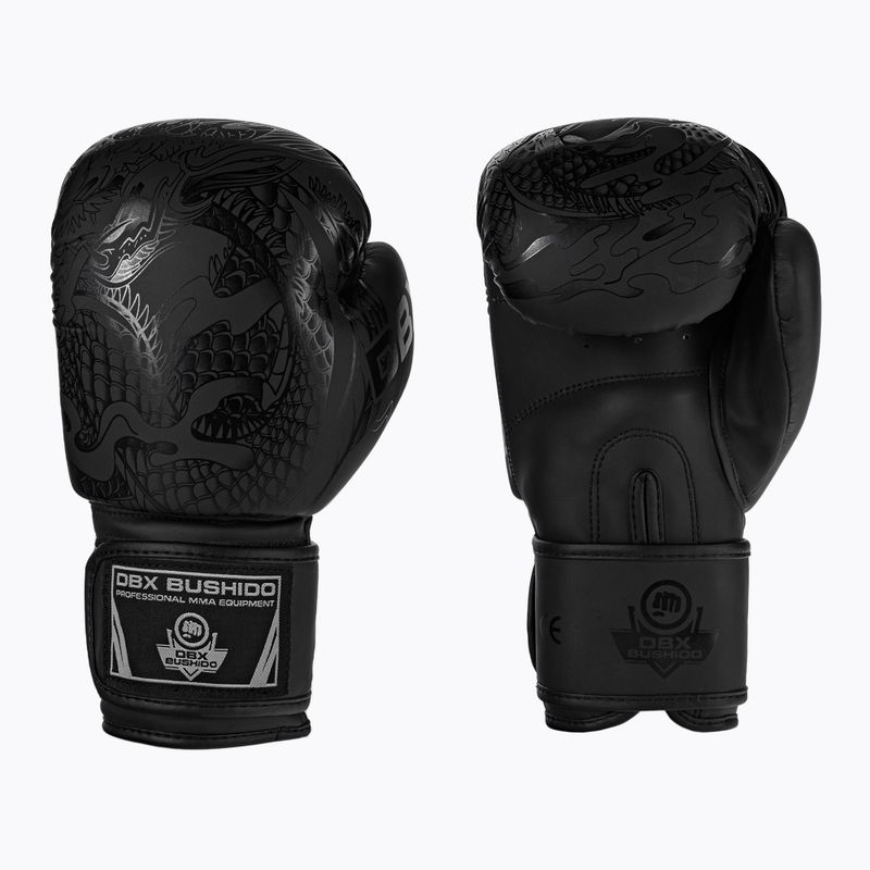 DBX BUSHIDO "Black Dragon" bokso pirštinės juodos B-2v18