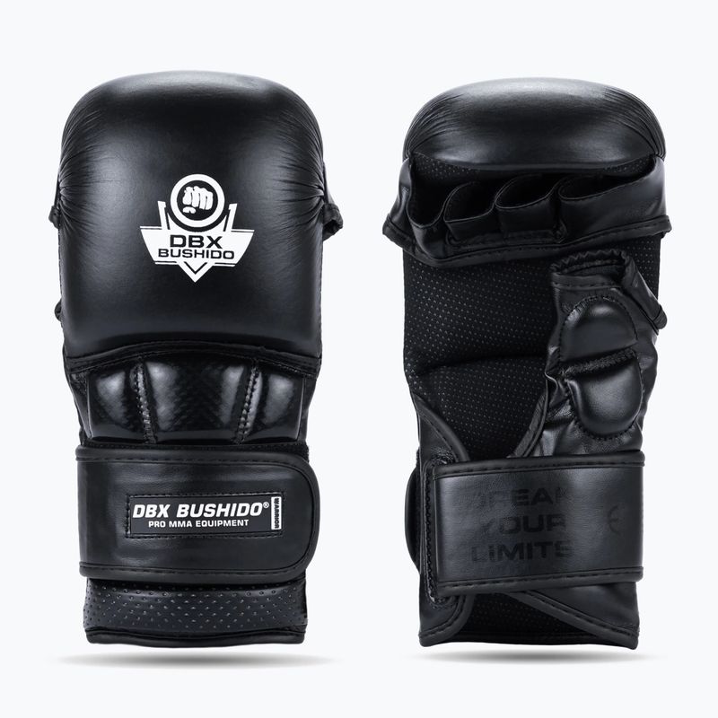 Graplingo pirštinės DBX BUSHIDO MMA Premium juodos