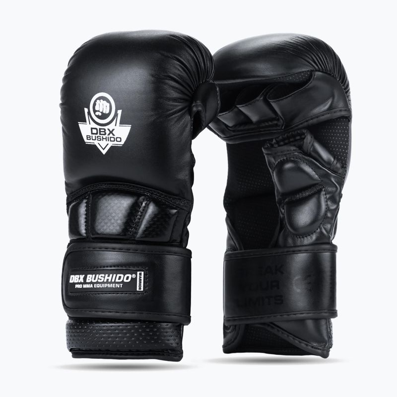 Graplingo pirštinės DBX BUSHIDO MMA Premium juodos