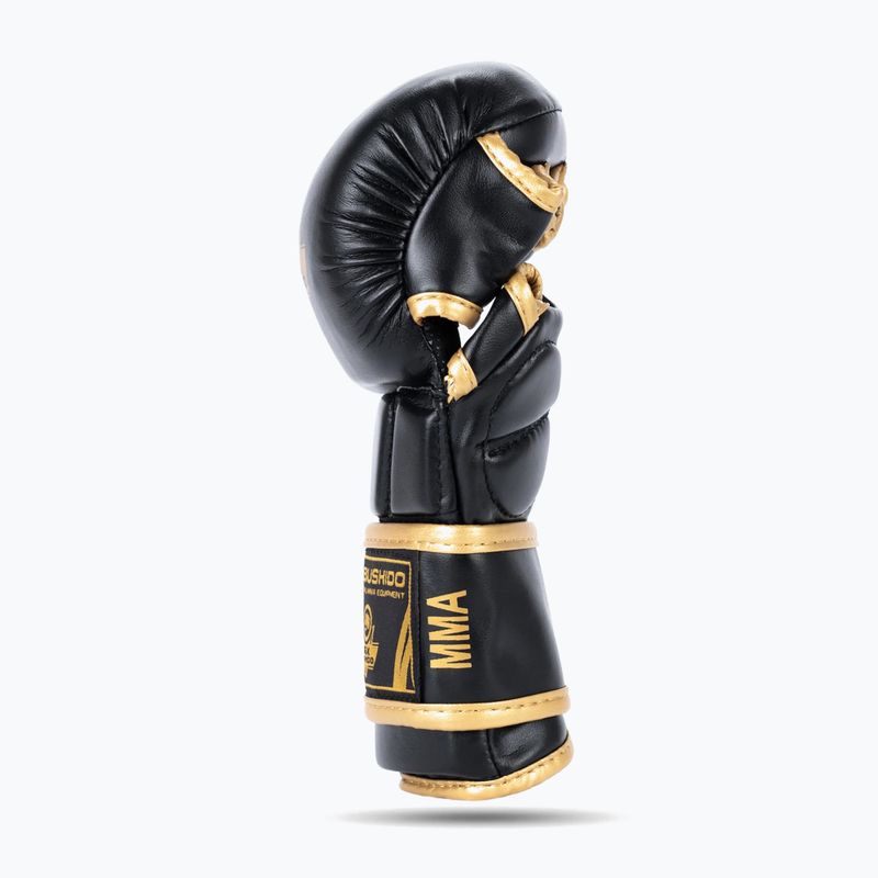Graplingo pirštinės DBX BUSHIDO Master MMA juodos/auksinės 5