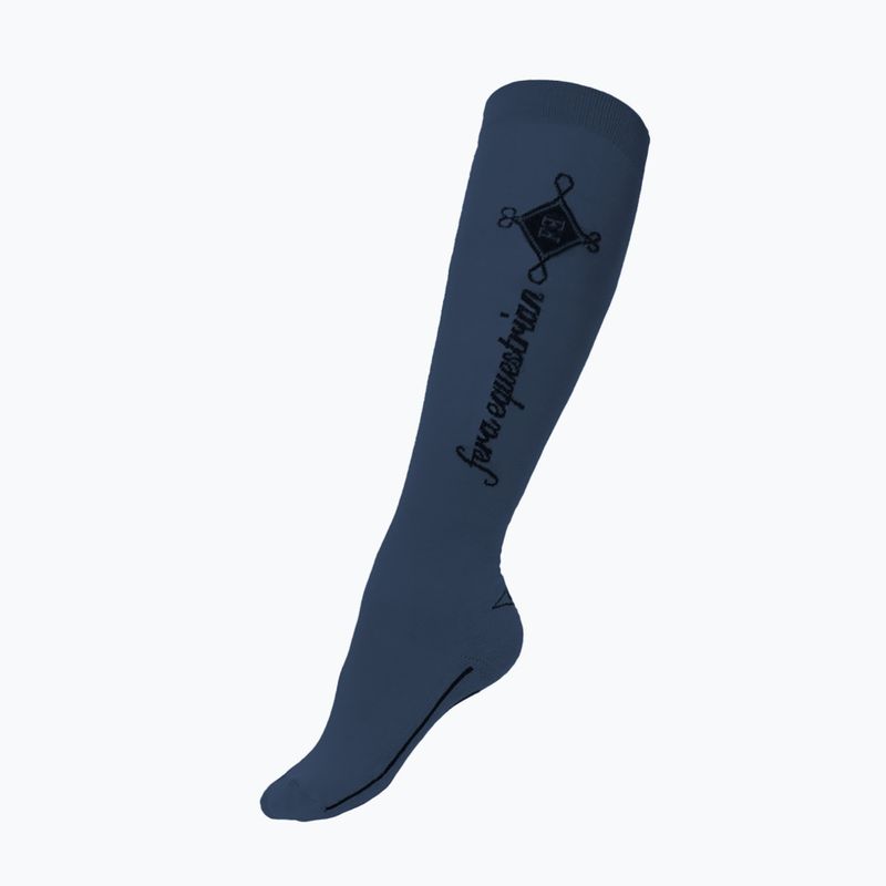 Moteriškos jojimo kojinės iki kelių FERA Equestrian Basic blue 5.10.ba. 4