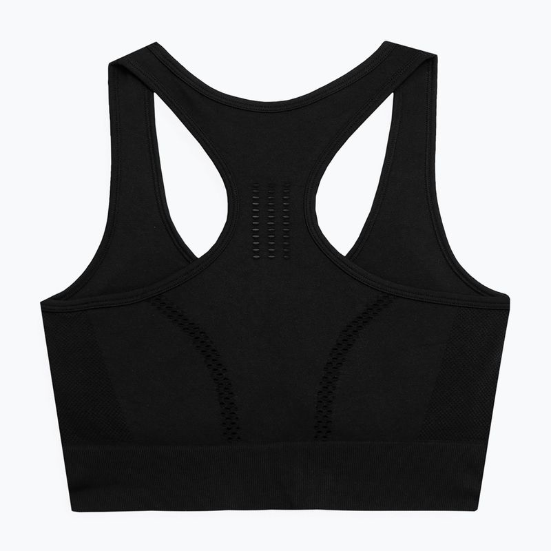Fitneso liemenėlė 4F F037 tamsiai juoda 2