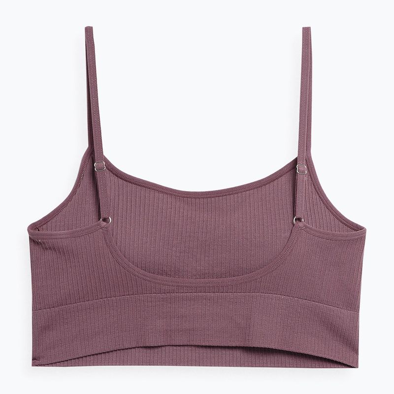 4F F031 bordo spalvos fitneso liemenėlė 2