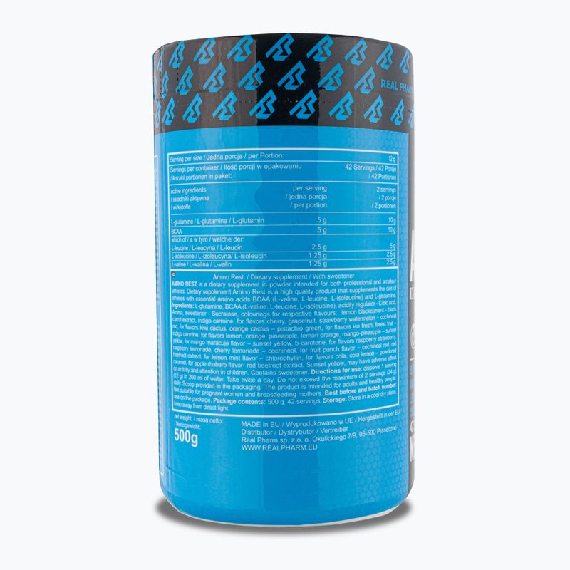 Amino Rest Real Pharm amino rūgštys 500g oranžinė 666572 2
