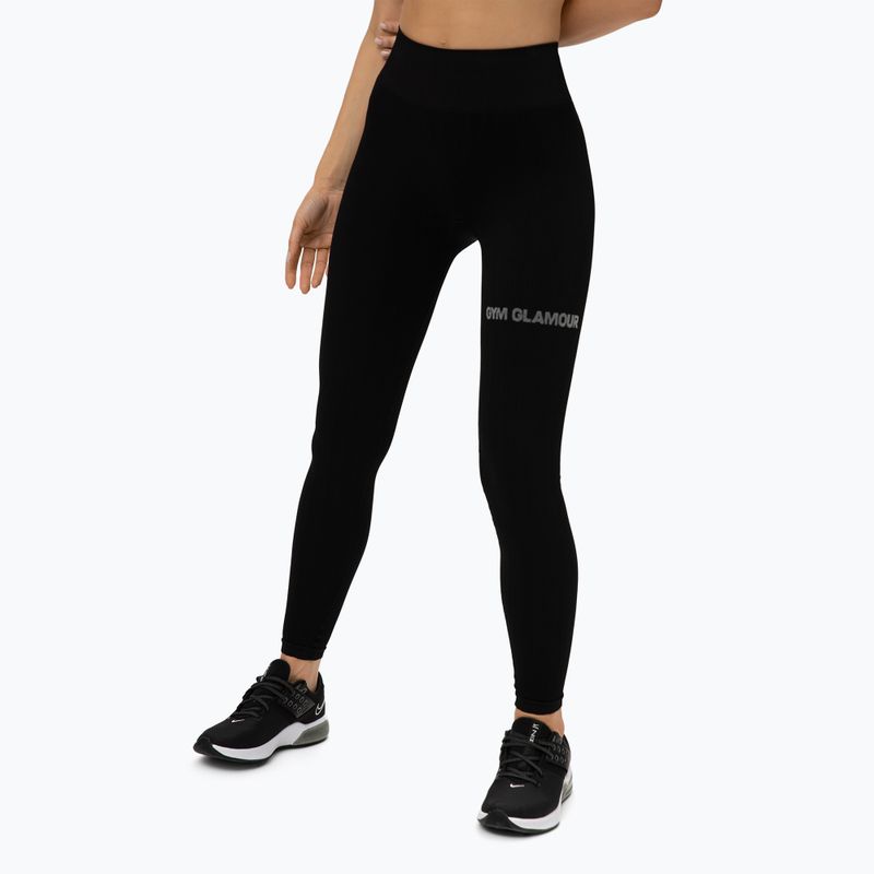 Moteriškos treniruočių tamprės Gym Glamour Push Up Deep Black 311