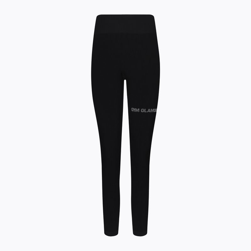 Moteriškos treniruočių tamprės Gym Glamour Push Up Deep Black 311 5