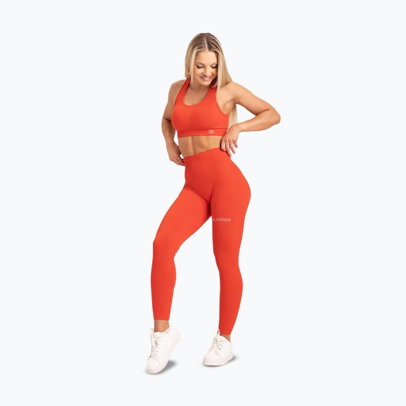 Moteriškos treniruočių tamprės Gym Glamour Push Up Coral 369 17