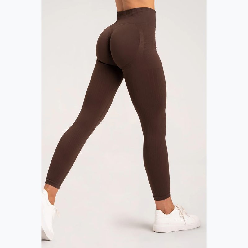 Moteriškos treniruočių tamprės Gym Glamour Push Up Chocolate 370 6
