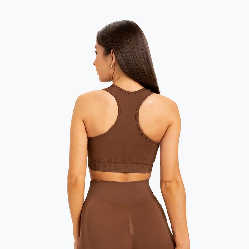 Gym Glamour Push Up Chocolate 373 fitneso liemenėlė 2