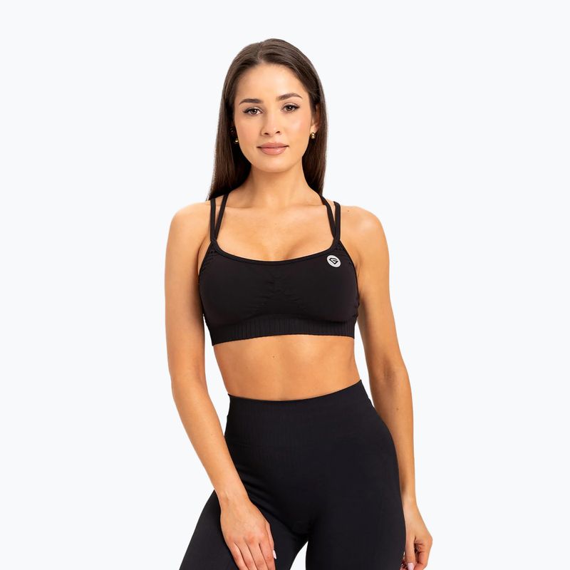 Treniruočių liemenėlė Gym Glamour besiūlė black
