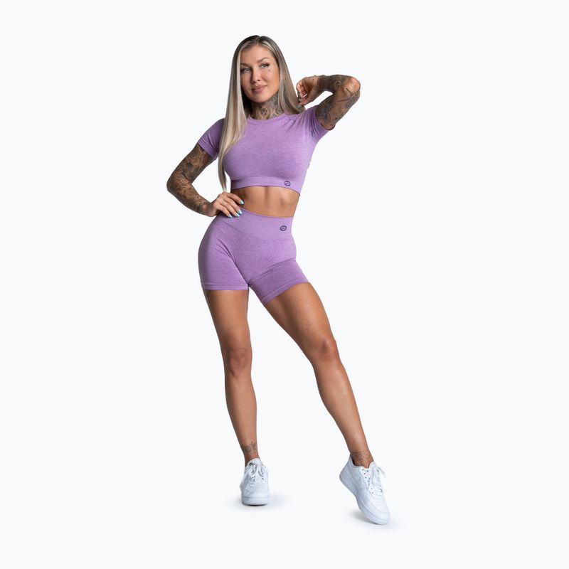 Moteriški treniruočių marškinėliai Gym Glamour Seamless Rashguard lilac 2