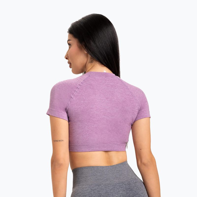 Moteriški treniruočių marškinėliai Gym Glamour Seamless Rashguard lilac 2