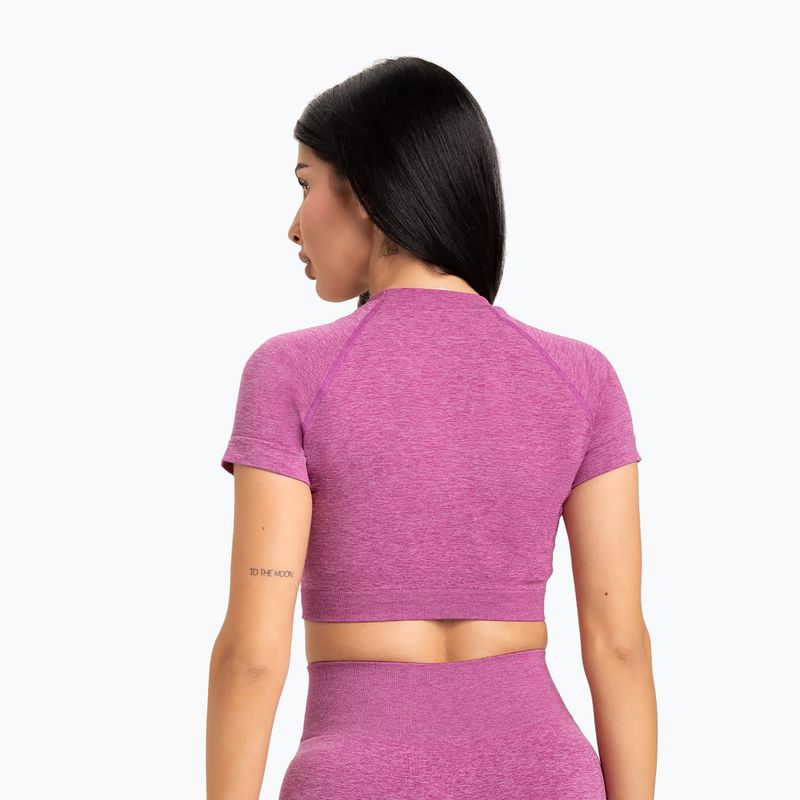 Moteriški treniruočių marškinėliai Gym Glamour Seamless Rashguard pink 2