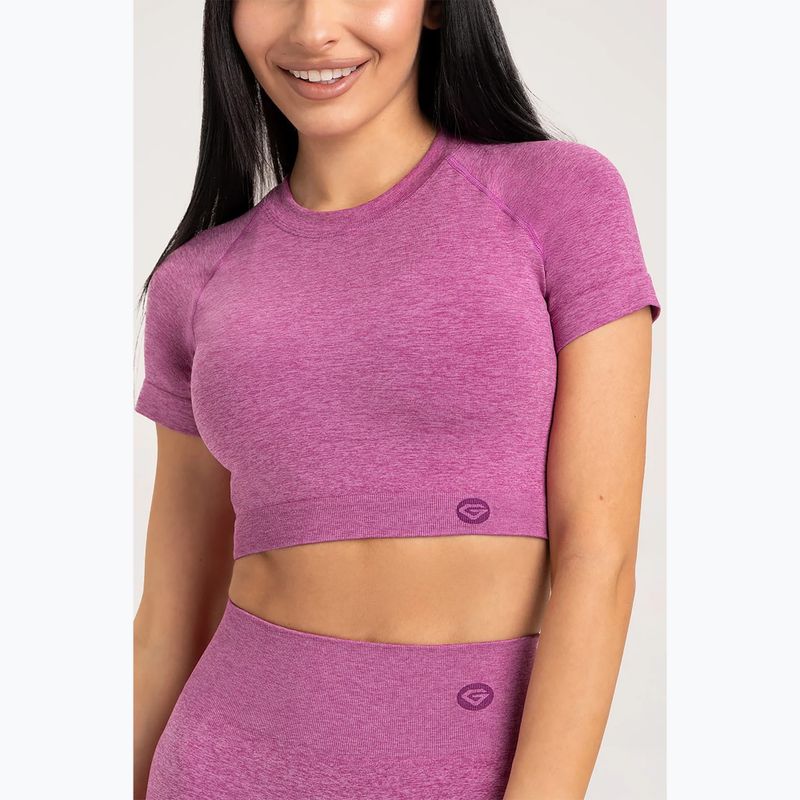 Moteriški treniruočių marškinėliai Gym Glamour Seamless Rashguard pink 3