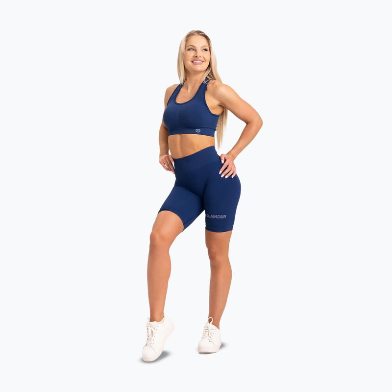 Moterų treniruočių dviratininkai Gym Glamour Push Up Classic Blue 317 12