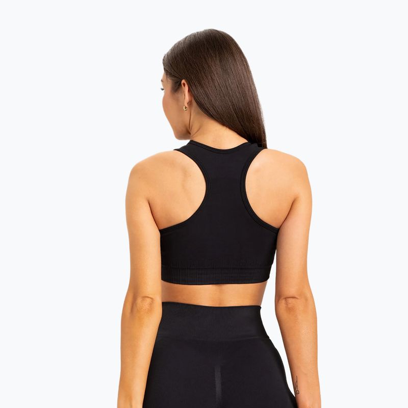 Gym Glamour Push Up Deep Black 319 fitneso liemenėlė 2