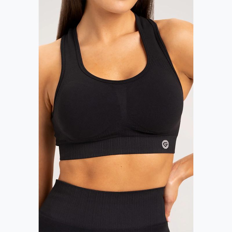 Gym Glamour Push Up Deep Black 319 fitneso liemenėlė 3