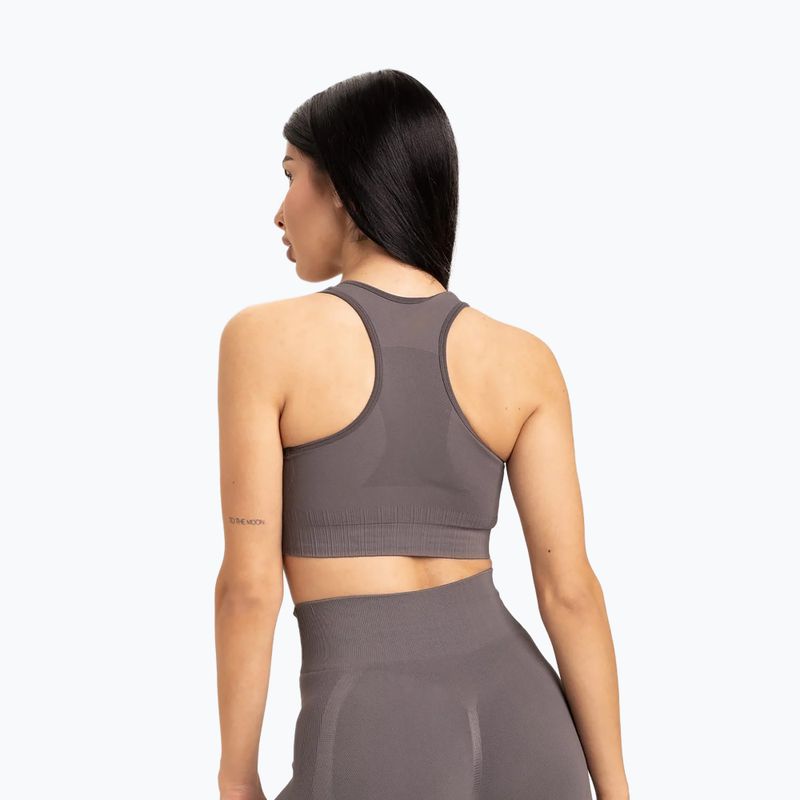 Treniruočių liemenėlė Gym Glamour Push Up grey 2