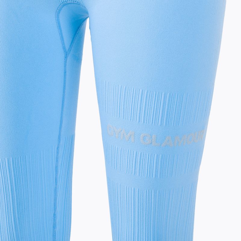 Moteriškos treniruočių tamprės Gym Glamour Push Up Baby Blue 405 8