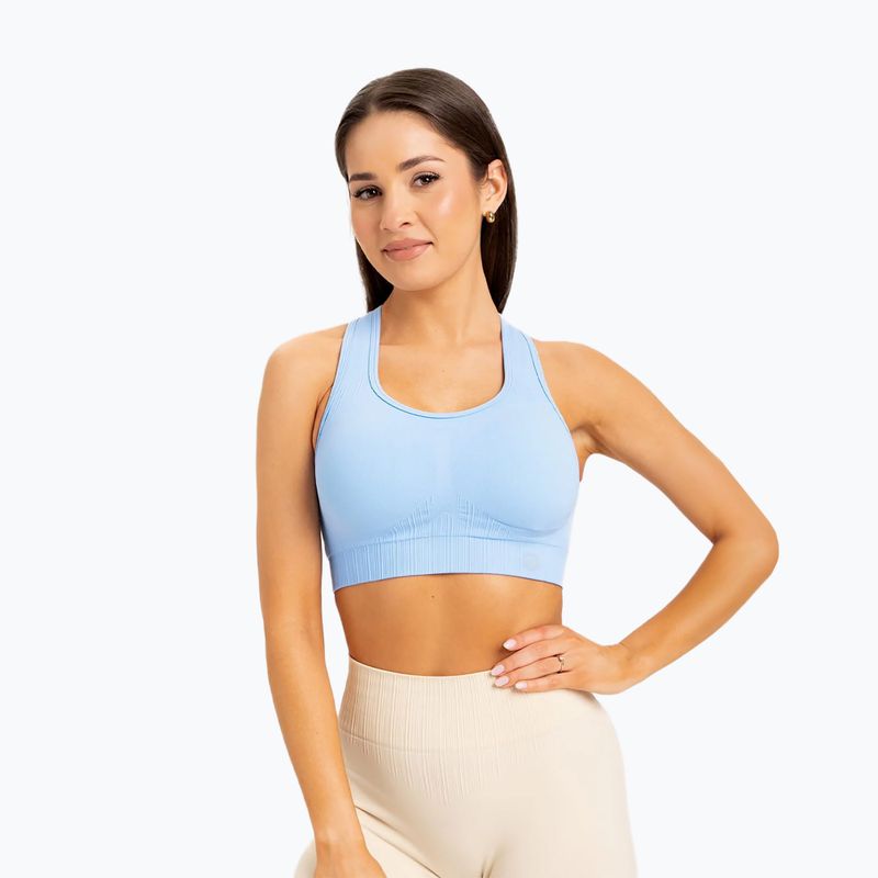Gym Glamour Push Up Baby Blue 406 406 fitneso liemenėlė