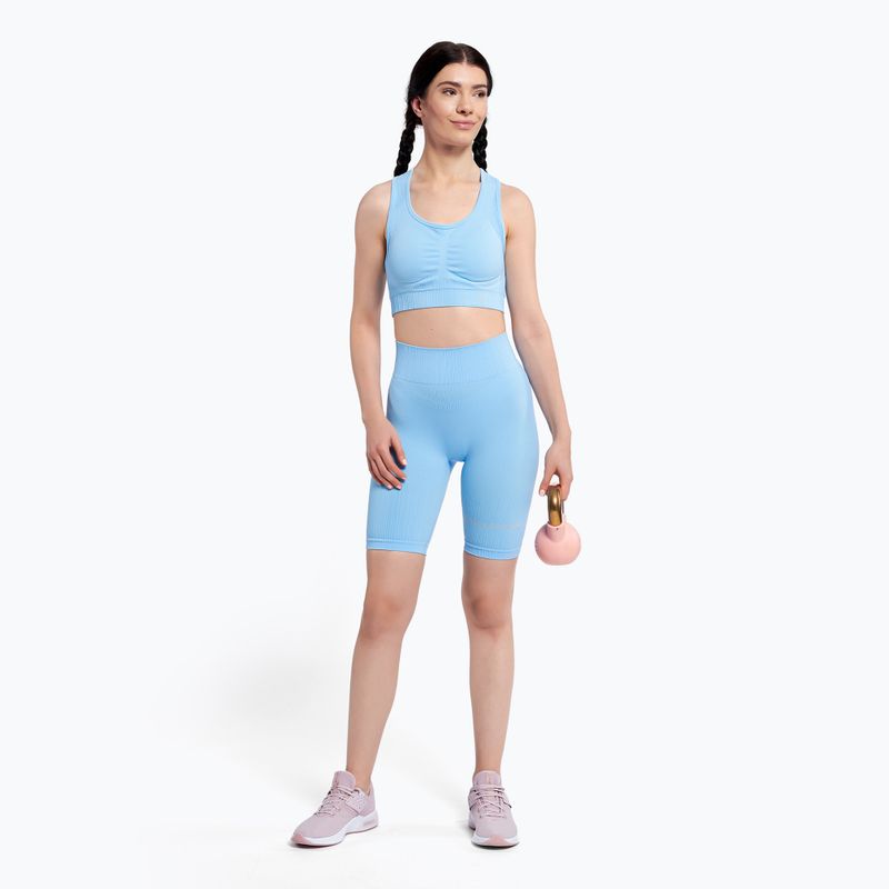 Gym Glamour Push Up Baby Blue 406 406 fitneso liemenėlė 2