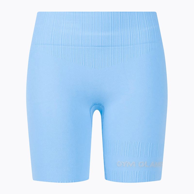 Moteriški treniruočių baikeriai Gym Glamour Push Up Baby Blue 407 5