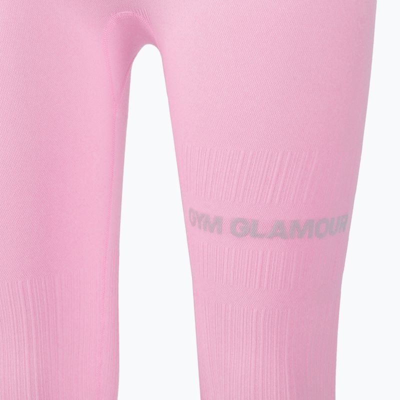 Moterų treniruočių antblauzdžiai Gym Glamour Push Up Candy Pink 408 8