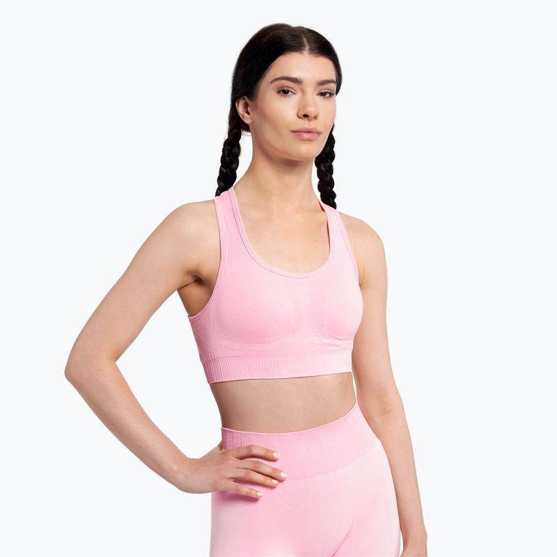 Gym Glamour Push Up Candy Pink 409 fitneso liemenėlė