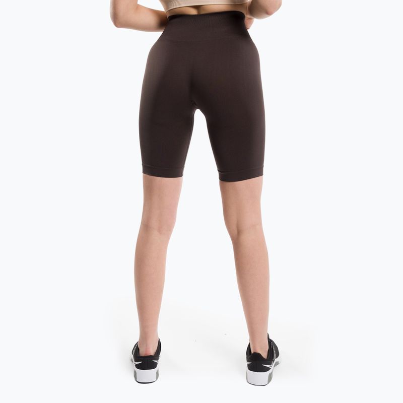 Moteriški treniruočių šortai Gym Glamour Flexible Brownie 434 3