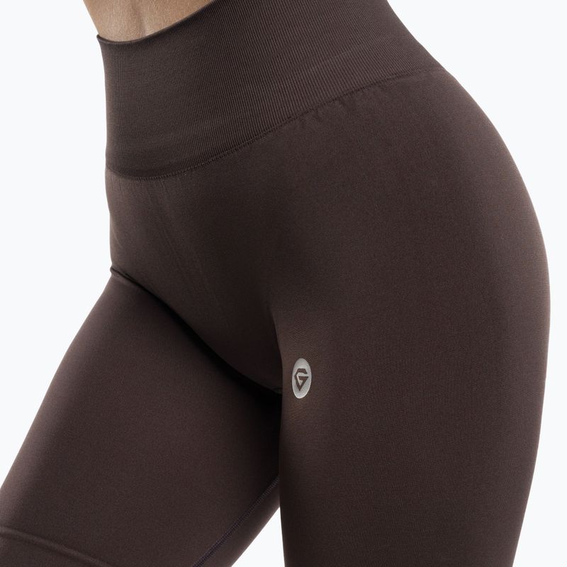 Moteriški treniruočių šortai Gym Glamour Flexible Brownie 434 5