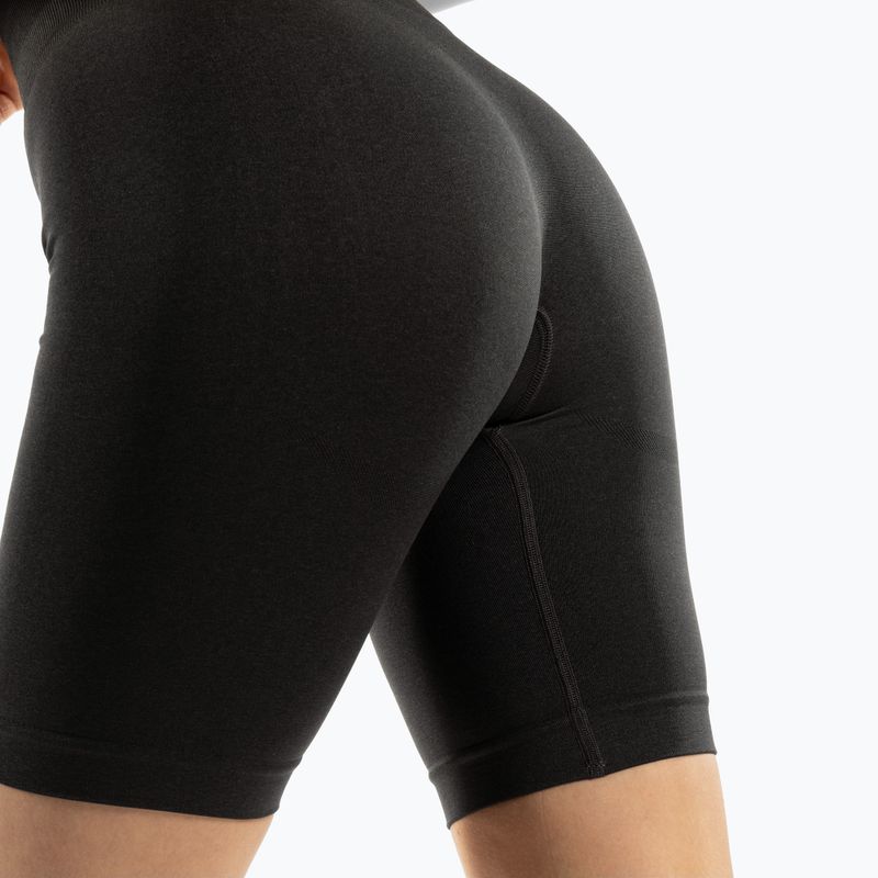Moteriški treniruočių šortai Gym Glamour Flexible Anthracite 435 3