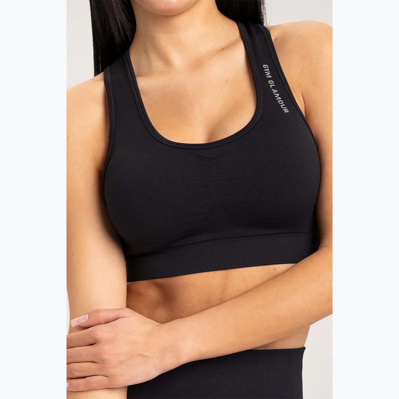 Gym Glamour Compress Black 458 fitneso liemenėlė 3