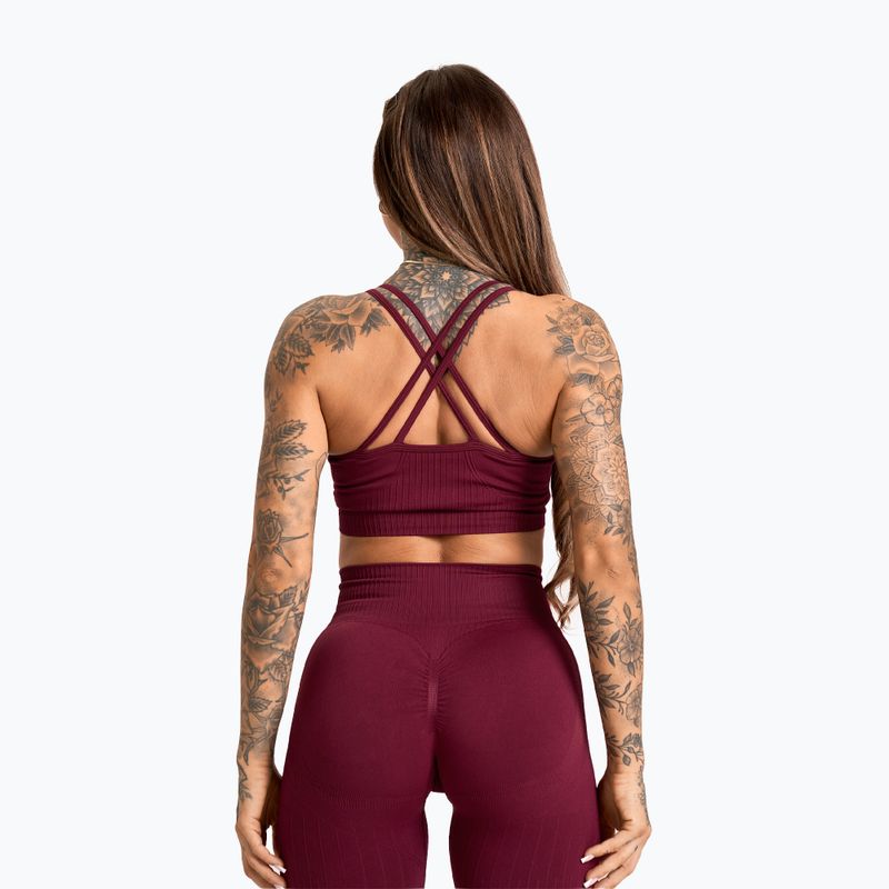 Moteriškos treniruočių tamprės Gym Glamour Push Up 2.0 merlot 6