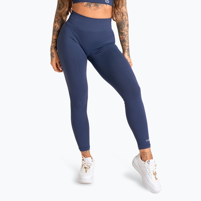 Moteriškos treniruočių tamprės Gym Glamour Push Up 2.0 denim