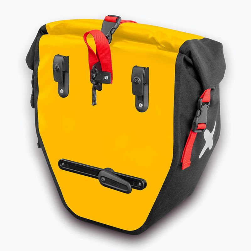 Extrawheel Biker 25L dviračių bagažinės 2 vnt. juodos/geltonos spalvos E0121 2